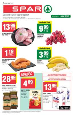 SPAR - gazetka promocyjna Gazetka od środy 13.08 do niedzieli 24.08