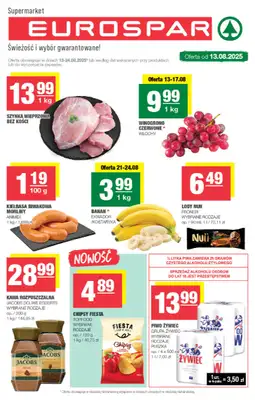 SPAR - gazetka promocyjna Gazetka Eurospar od środy 13.08 do niedzieli 24.08 SPAR - gazetka promocyjna Gazetka Eurospar od środy 13.08 do niedzieli 24.08