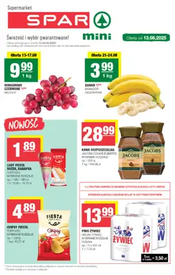 SPAR - gazetka promocyjna Gazetka Spar Mini od środy 13.08 do niedzieli 24.08 SPAR - gazetka promocyjna Gazetka Spar Mini od środy 13.08 do niedzieli 24.08