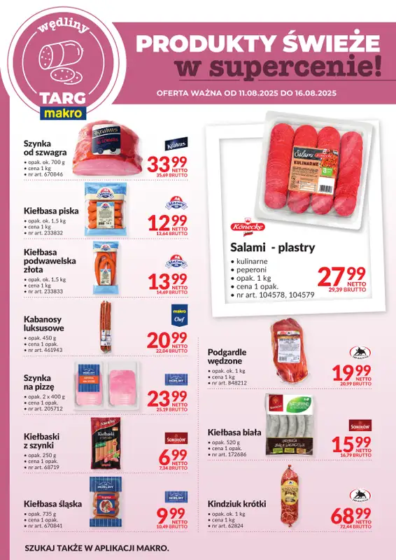Makro - gazetka promocyjna Targ MAKRO - oferta świeża w super cenach! od poniedziałku 11.08 do soboty 16.08 - strona 2