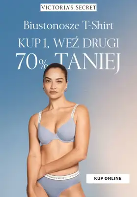 Victoria's Secret - gazetka promocyjna -70% na drugi biustonosz T-Shirt od poniedziałku 11.08 do soboty 23.08 Victoria's Secret - gazetka promocyjna -70% na drugi biustonosz T-Shirt od poniedziałku 11.08 do soboty 23.08