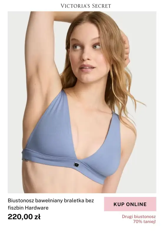 Victoria's Secret - gazetka promocyjna -70% na drugi biustonosz T-Shirt od poniedziałku 11.08 do soboty 23.08 - strona 4
