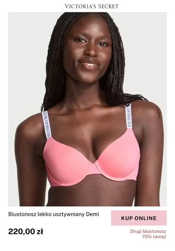 Victoria's Secret - gazetka promocyjna -70% na drugi biustonosz T-Shirt od poniedziałku 11.08 do soboty 23.08 - strona 3