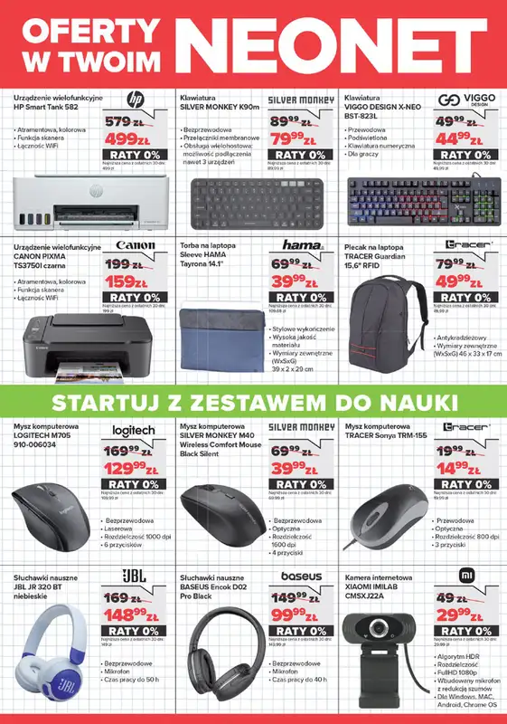 NEONET - gazetka promocyjna Wracamy do szkoły! od poniedziałku 11.08 do środy 27.08 - strona 4