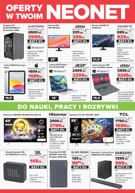 NEONET - gazetka promocyjna Wracamy do szkoły! od poniedziałku 11.08 do środy 27.08 - strona 3