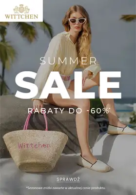 Wittchen - gazetka promocyjna Do -60% summer sale od poniedziałku 11.08  Wittchen - gazetka promocyjna Do -60% summer sale od poniedziałku 11.08