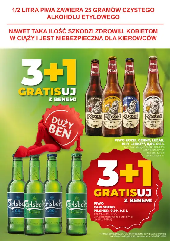 Duży Ben - gazetka promocyjna Gazetka piwna od środy 13.08 do wtorku 26.08 - strona 3