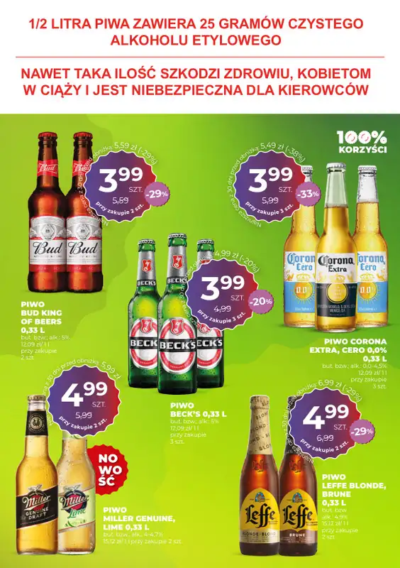 Duży Ben - gazetka promocyjna Gazetka piwna od środy 13.08 do wtorku 26.08 - strona 13