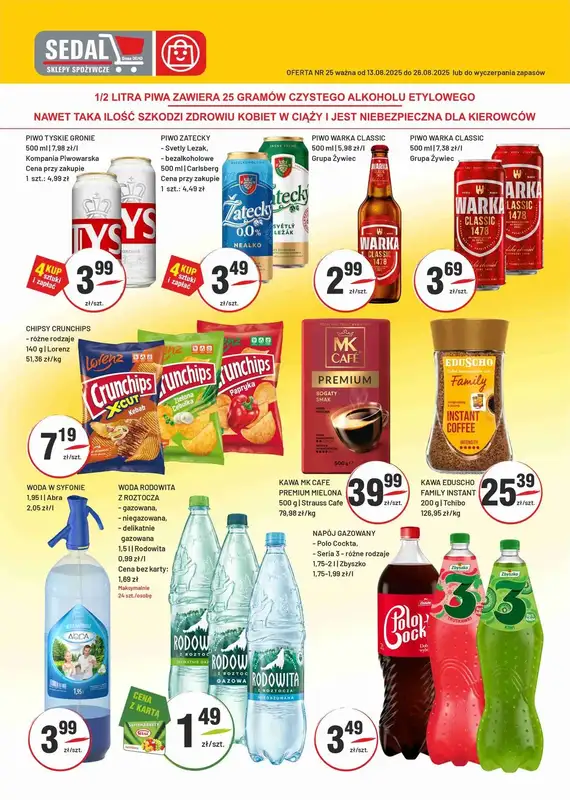 Sedal - gazetka promocyjna Gazetka od środy 13.08 do wtorku 26.08 - strona 6