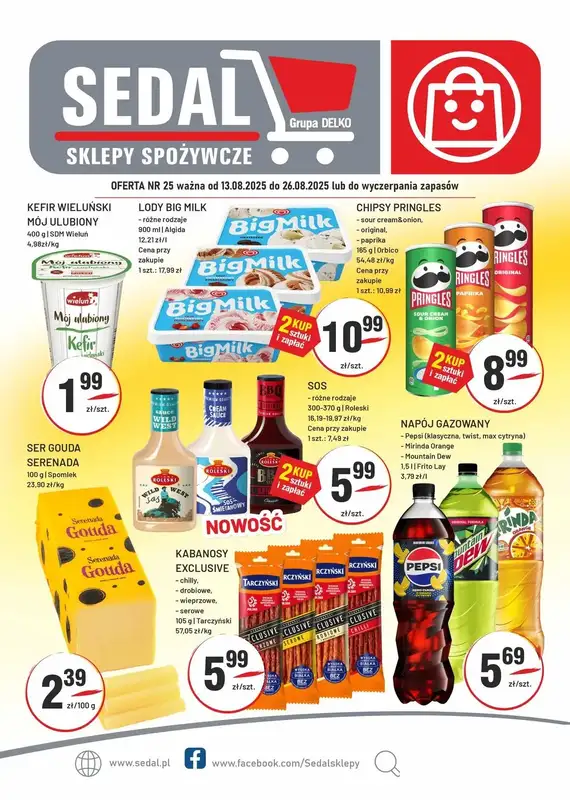 Sedal - gazetka promocyjna Gazetka od środy 13.08 do wtorku 26.08