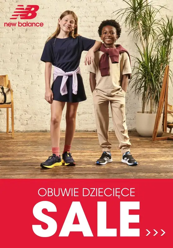New Balance - gazetka promocyjna SALE – Buty dziecięce na nowy rok szkolny! od wtorku 12.08 