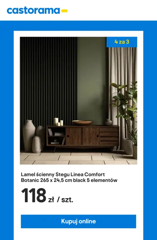 Castorama - gazetka promocyjna Lamele ścienne 4 za 3 - tylko online! od wtorku 12.08 do niedzieli 17.08 - strona 3