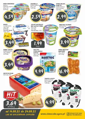 Słoneczko - gazetka promocyjna Gazetka od czwartku 14.08 do niedzieli 24.08 - strona 3 Słoneczko - gazetka promocyjna Gazetka od czwartku 14.08 do niedzieli 24.08 - strona 3