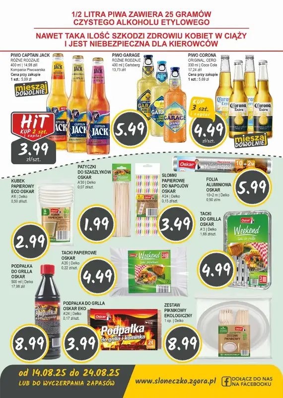 Słoneczko - gazetka promocyjna Gazetka od czwartku 14.08 do niedzieli 24.08 - strona 10