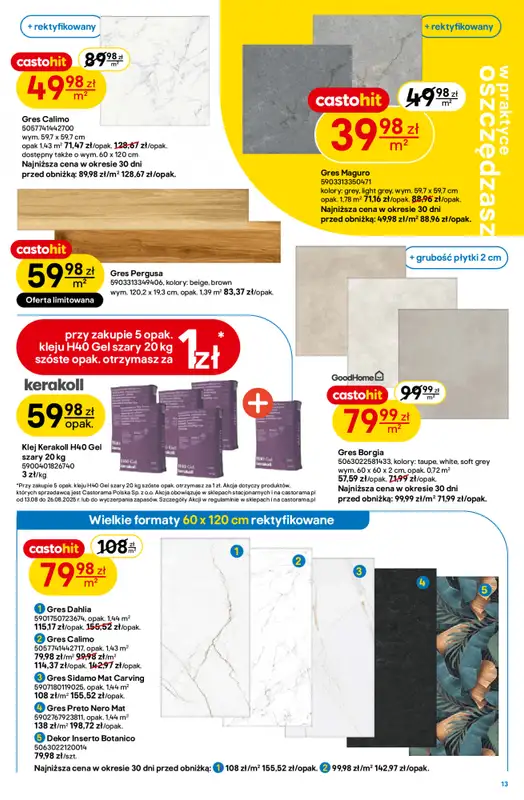 Castorama - gazetka promocyjna Gazetka od środy 13.08 do wtorku 26.08 - strona 13