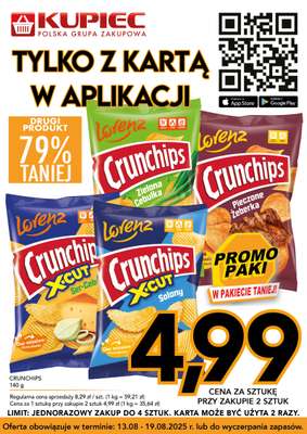 Kupiec - gazetka promocyjna Promopaki od środy 13.08 do wtorku 19.08