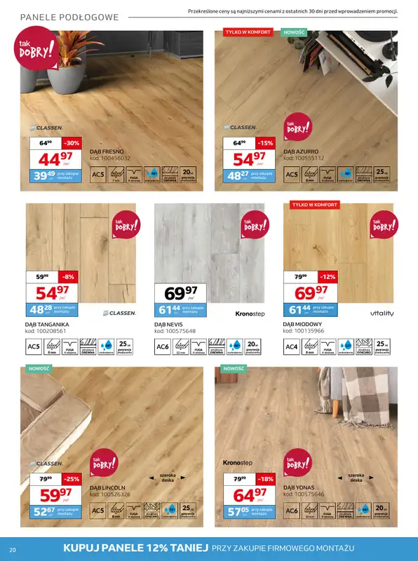 Komfort - gazetka promocyjna Gazetka od środy 13.08 do wtorku 16.09 - strona 20