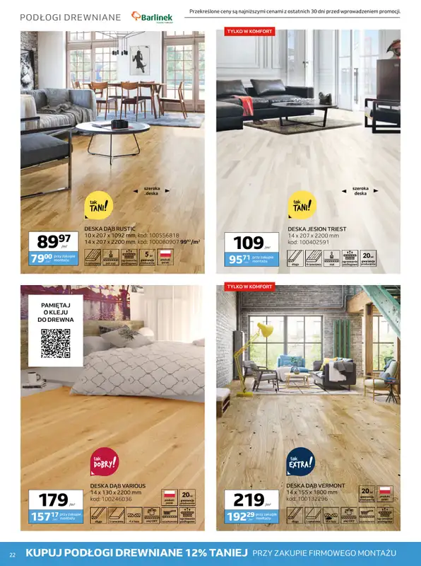 Komfort - gazetka promocyjna Gazetka od środy 13.08 do wtorku 16.09 - strona 22