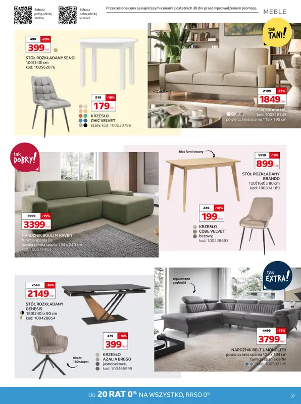 Komfort - gazetka promocyjna Gazetka od środy 13.08 do wtorku 16.09 - strona 37