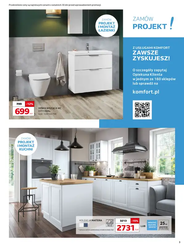 Komfort - gazetka promocyjna Gazetka od środy 13.08 do wtorku 16.09 - strona 3