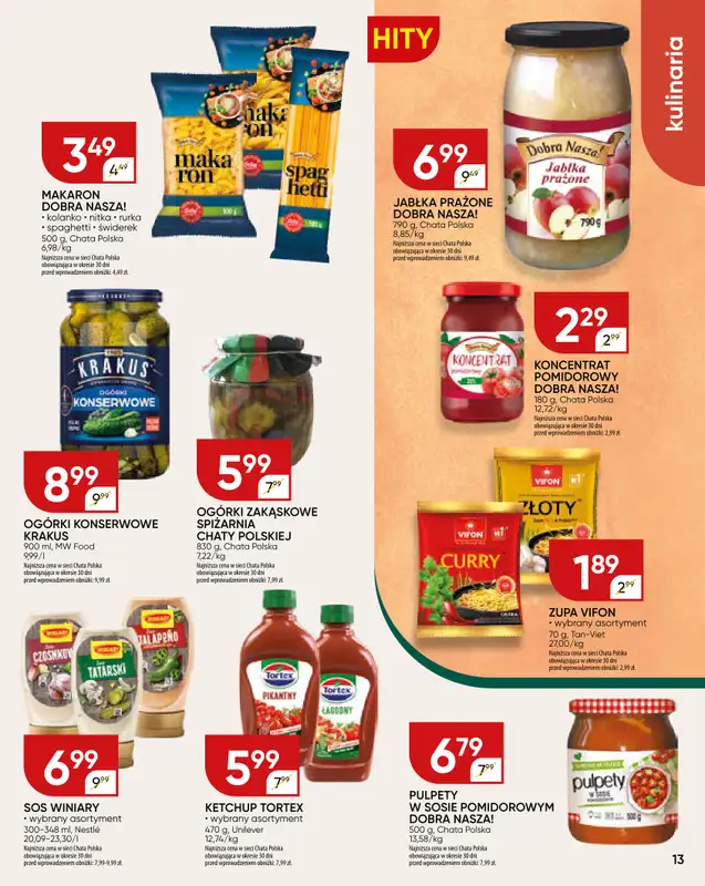 Chata Polska - gazetka promocyjna Gazetka od środy 13.08 do niedzieli 24.08 - strona 13