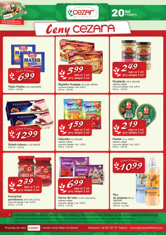 CEZAR Delikatesy - gazetka promocyjna Gazetka od czwartku 14.08 do środy 27.08 - strona 8