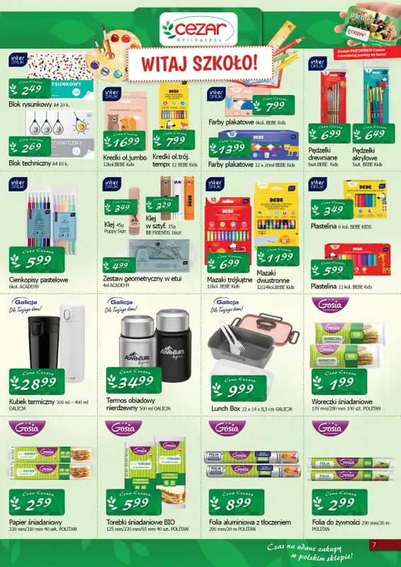 CEZAR Delikatesy - gazetka promocyjna Gazetka od czwartku 14.08 do środy 27.08 - strona 7