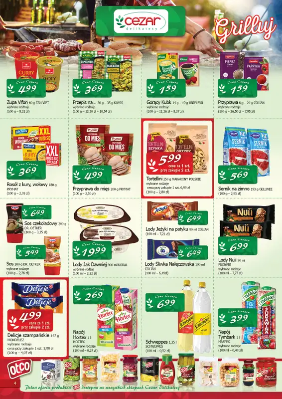 CEZAR Delikatesy - gazetka promocyjna Gazetka od czwartku 14.08 do środy 27.08 - strona 4
