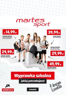Martes Sport - gazetka promocyjna Wyprawka szkolna od środy 13.08 