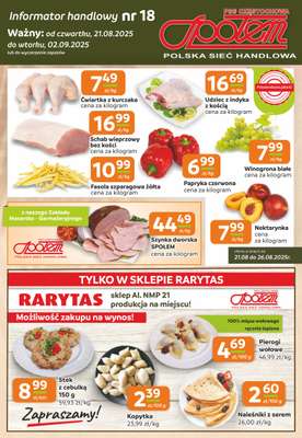 Społem Częstochowa - gazetka promocyjna Gazetka od czwartku 21.08 do wtorku 02.09