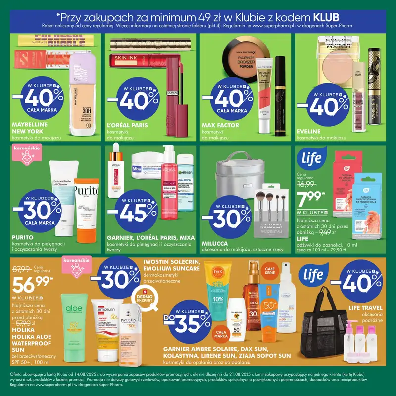 Super-Pharm - gazetka promocyjna Dni Klubu od czwartku 14.08 do czwartku 21.08 - strona 7