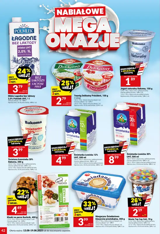 Twój Market - gazetka promocyjna Gazetka od środy 13.08 do wtorku 19.08 - strona 42