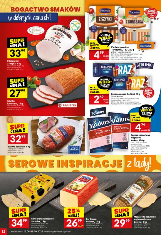 Twój Market - gazetka promocyjna Gazetka od środy 13.08 do wtorku 19.08 - strona 12