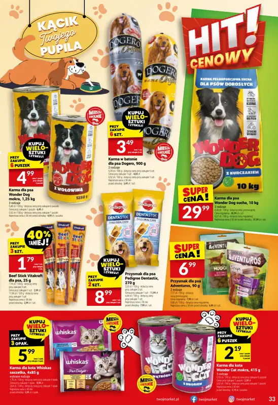 Twój Market - gazetka promocyjna Gazetka od środy 13.08 do wtorku 19.08 - strona 33