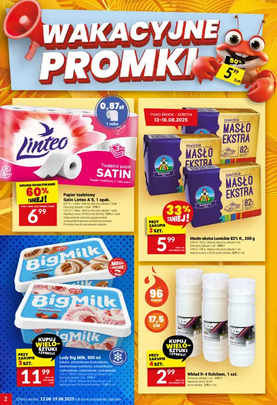 Twój Market - gazetka promocyjna Gazetka od środy 13.08 do wtorku 19.08 - strona 2