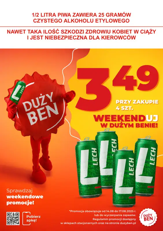 Duży Ben - gazetka promocyjna Weekendowa promka od czwartku 14.08 do niedzieli 17.08 - strona 4