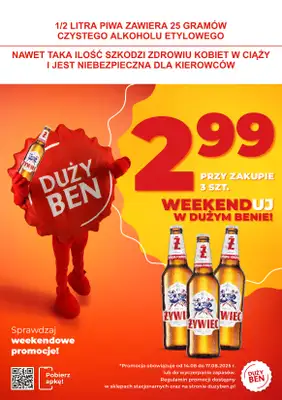 Duży Ben - gazetka promocyjna Weekendowa promka od czwartku 14.08 do niedzieli 17.08