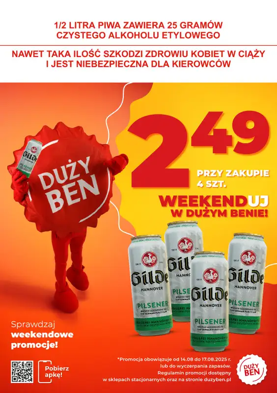 Duży Ben - gazetka promocyjna Weekendowa promka od czwartku 14.08 do niedzieli 17.08 - strona 3