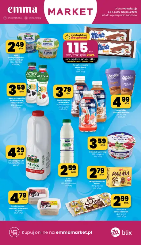emma MARKET - gazetka promocyjna Gazetka od czwartku 07.08 do środy 20.08 - strona 8