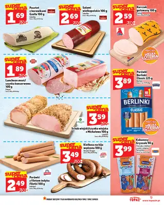 TOPAZ - gazetka promocyjna Gazetka od czwartku 21.08 do środy 27.08 - strona 9 TOPAZ - gazetka promocyjna Gazetka od czwartku 21.08 do środy 27.08 - strona 9