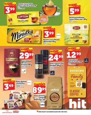 TOPAZ - gazetka promocyjna Gazetka od czwartku 21.08 do środy 27.08 - strona 18 TOPAZ - gazetka promocyjna Gazetka od czwartku 21.08 do środy 27.08 - strona 18