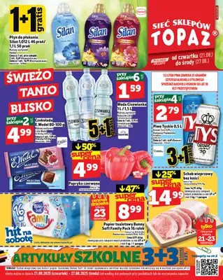 TOPAZ - gazetka promocyjna Gazetka od czwartku 21.08 do środy 27.08 TOPAZ - gazetka promocyjna Gazetka od czwartku 21.08 do środy 27.08