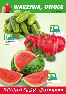 Delikatesy Justynka - gazetka promocyjna Gazetka od czwartku 14.08 do niedzieli 17.08 - strona 2 Delikatesy Justynka - gazetka promocyjna Gazetka od czwartku 14.08 do niedzieli 17.08 - strona 2
