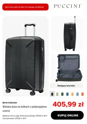 Puccini - gazetka promocyjna Extra -30% na wybrane walizki od czwartku 14.08 do poniedziałku 25.08 - strona 7