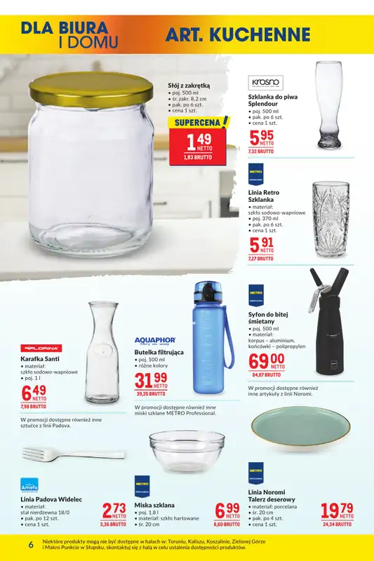 Makro - gazetka promocyjna Oferta dla biura i domu od wtorku 19.08 do poniedziałku 15.09 - strona 6