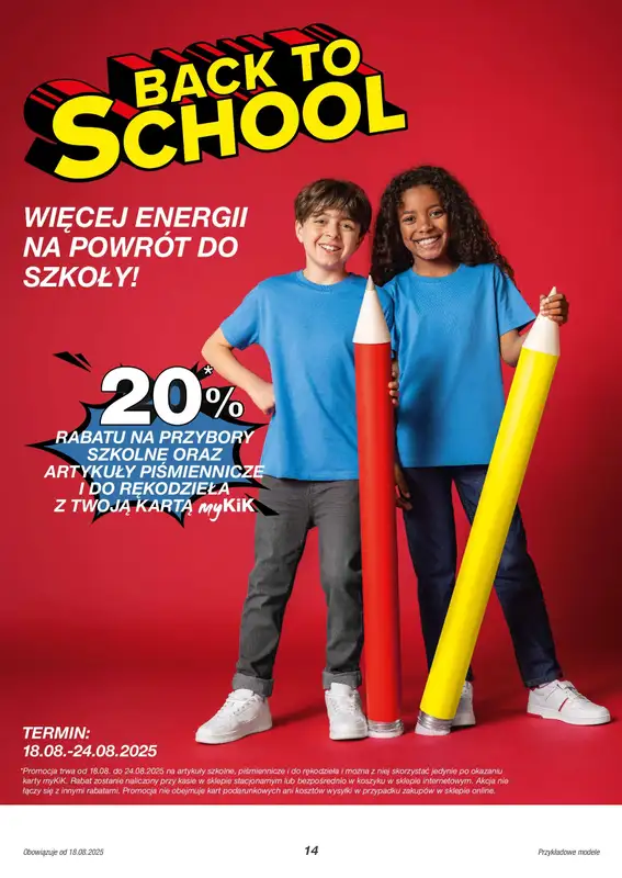 KiK - gazetka promocyjna Gazetka od poniedziałku 18.08 do niedzieli 24.08 - strona 14