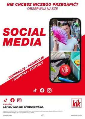 KiK - gazetka promocyjna Gazetka od poniedziałku 18.08 do niedzieli 24.08 - strona 27