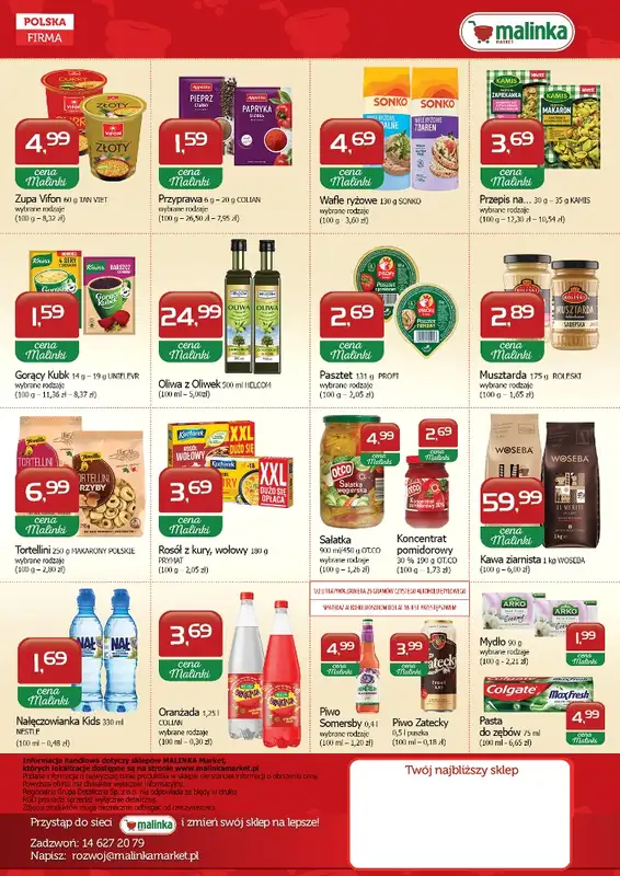 MALINKA - gazetka promocyjna Gazetka od soboty 16.08 do środy 27.08 - strona 2