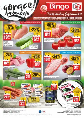 Bingo - gazetka promocyjna Gazetka od wtorku 19.08 do soboty 30.08