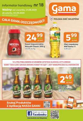 Gama - gazetka promocyjna Gazetka od czwartku 21.08 do wtorku 02.09